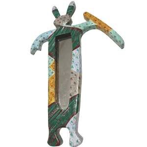 Robert Shields Design Rabbit Southwestern Folk Art Wall Sculpture 16"